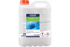 DISARP GLOBAL HYGIENE SOLUTIONS SOLUCION HIGIENIZANTE DE SUPERFICIES SIN ACLARADO HIGISOL 70 ENVASE 5L