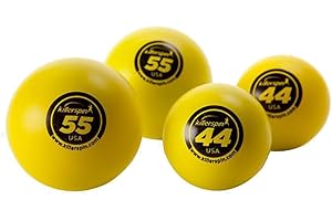 Killerspin Unisex Adult 44 mm & 55 mm Table Tennis Balls| 4-Pack Table Tennis Balls| Yellow