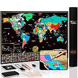 PARA LOS MÁS PEQUEÑOS - Con su gran medida de 60 x 43 centímetros, el mapa también es una excelente herramienta educativa que hace que la enseñanza de la geografía sea mucho más fácil y mucho más agradable.