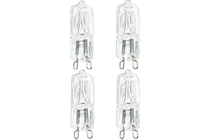 HLJS Halogen Backofenlampe G9 40w Ofen Lampe, 230v HitzebestäNdige Halogenlampe, FüR Ofen/Mikrowellenherd Warmweiß GlüHbirne Bis 500 °C (4 Stücke)