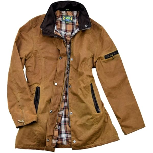 GAME Cantrell Padded Antique Waxed Jacket Brown