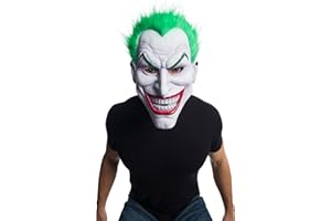 Rubies Máscara Joker con pelo para adultos, Talla única, Accesorio de disfraz para Halloween, Carnaval y Fiestas