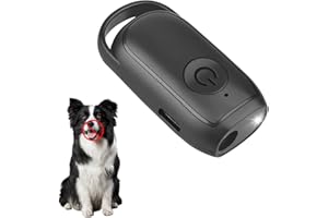 Homirty Ultraschall Anti Bell Gerät Hunde, Automatisch Tragbar Antibell Gerät Taschenlampe LED Hunde, Bellen Stoppen Drinnen Draußen für Kleine Große Hunde