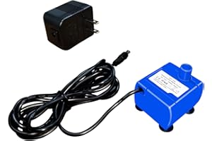 Smoostart Pet Water Pump, Cat Water Fountains Pump Compatible Motor, for Pet Drinking Fountains Cat Water Dispenser with US Power Adapter (with Power Adapter)
