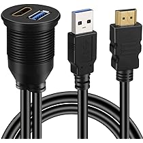 SinLoon Câble De Ontage Encastré USB 2.0 Pour Panneau 3,3 USB A âle