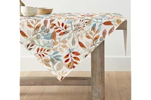 ‎ARTOID MODE Artoid Mode Blätter Herbst Tischdecke, Saisonnal Tischwäsche Küche Tisch Dekoration Drinnen Urlaub Party Dekor 85x85 cm