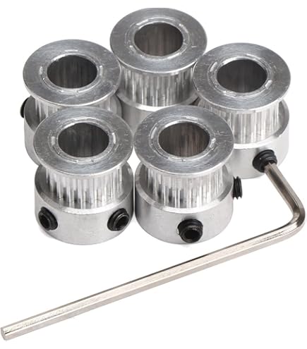 Saipor 5 Dischi Dentati GT2 A 20 Denti, Foro 8 Mm, In Alluminio GT2 Puleggia Per Stampante 3d Reprap 6 Mm Larghezza Cinghia Dentata 84294359 - Foto 7