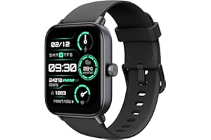 TOOBUR Montre Connectée Homme/Femme avec Alexa et Podometre, 1,8" Smartwatch avec 100 Sports, Repondre Appel et cardiofrequencemetre, Étanche IP68 pour Natation, Compatible avec iPhone et Android
