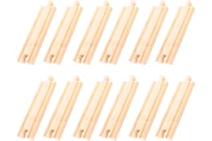 Bigjigs Rail Lignes droites moyennes (lot de 12)