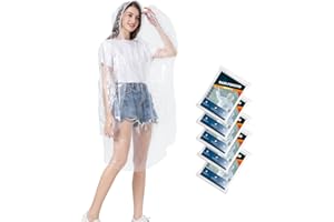 YOUXIA Rain Ponchos - Extra Thick, Reusable Disposable Rain Poncho, Perfect for Festivals, Sports Events, Hiking, Fishing and Camping as well as Other Outdoor Activities, Pack of 5/8/10/12
