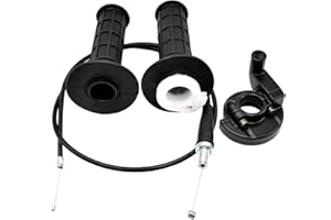 Royitay Gasgriff Griff Kabel Gasgriff Twist Grip und 90cm Gaszug Set für Yamaha SSR Coolster Roketa SDG NST X-Treme 50cc 70cc 110cc 125cc Motor Dirt Bikes Pit Bike