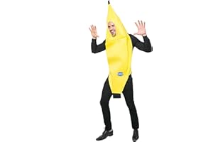 Spooktacular Creations Set di costumi da banana accattivanti per adulti deluxe per feste di Halloween e giochi di ruolo cosplay (piccolo)