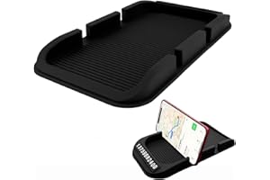 MIHURO Armaturenbrett Ablage 3 In 1 Handyablage für Auto Schwarz Antirutschmatte Auto Armaturenbrett Multifunctional Anti Rutsch Pads Auto fürAutodekorationen,Häuser,Küchen,Schlafzimmer