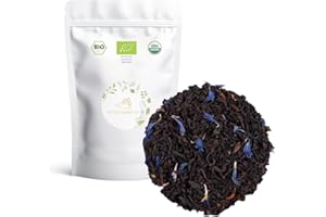MY TEA MOMENTS Té Negro Earl Grey Lady Star a Granel 100 Gramos - Cultivo Sostenible - Ingredientes Naturales: Té Ceylon, Té China Negro, Té Sudíndico combinado con Aciano, Bergamota, Limón, Naranja.