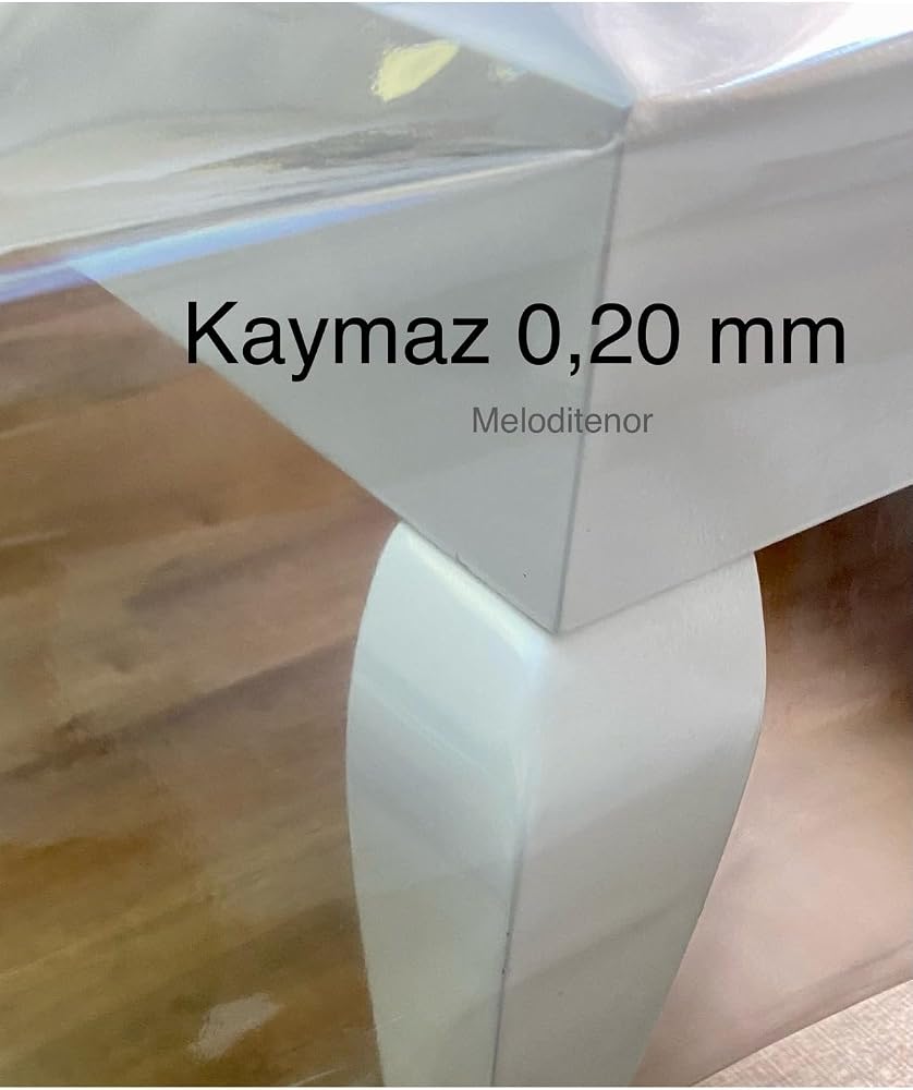 İnce Şeffaf Naylon Muşamba Pvc 0,20 mm Kalın Masa Örtüsü Koruyucu Silinebilir Sıvı geçirmez Şeffaf 100 x 140