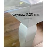 İnce Şeffaf Naylon Muşamba Pvc 0,20 mm Kalın Masa &Ouml;rt&uuml;s&uuml; Koruyucu Silinebilir Sıvı ge&ccedil;irmez Şeffaf 100 x 140