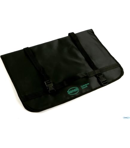 Ambrogio Sanelli Rotolo Porta Coltelli – Custodisce Fino A 10 Lame Fino A 30 Cm, Con Maniglia E Fibbie Regolabili, 75.5x72 Cm