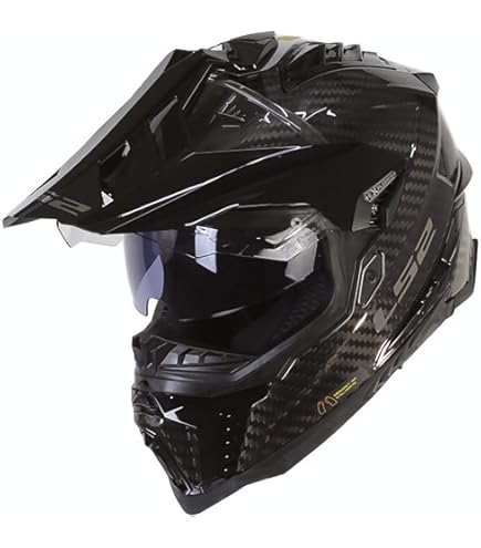 LS2, casco cross moto Explorer Alter mat black fluo orange, M