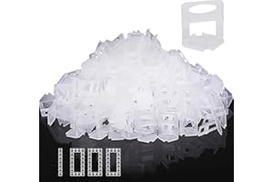 STORYSTORE 1000 lengüetas estándar de 1,5 mm de ancho, sistema de nivelación de azulejos, ayuda para nivelar azulejos, ancho de junta, ayuda para colocación de azulejos, altura 3-12 mm (1000 pestañas, 1,5 mm)