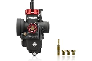 NIBBI Carburatore PE26mm di Ricambio ad Alte Prestazioni Con Getti di Carboidrato per Moto da Cross e Quad Fuoristrada per 150CC-200CC