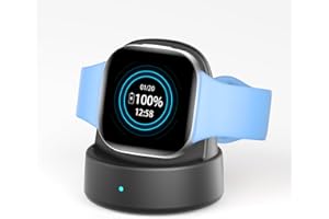 iFuntec Charger Dock for Fitbit Sense/Sense 2/Versa 4/Versa 3,Upgraded Magnetic Watch Charger Stand with Charging Cable,Charger Replacement Accessories for Fitbit Charger