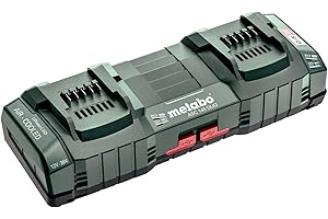 METABO Cargador ASC 145 Duo - Para las nuevas taladradoras Serie "L", "LT" y "LTX"