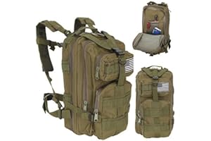 Ruiz-Herrera Mochila Militar 30L / Bolsa Táctica, Senderismo, Trekking, Camping, Bicicleta, Outdoor, Multifunción.