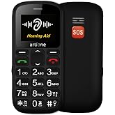 artfone CS181 Black -GSM Mobile Phone for Seniors丨Senior Big Key Mobiles丨Dual SIM丨FM丨Quick Call丨SOS Button丨High Volume丨800mAh