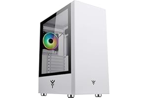 Case Itek VERTIBRA S210W - Gaming Middle Tower, 12cm ARGB fan, 2xUSB3, Side Panel Temp Glass, White Edition