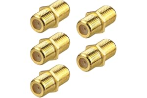 VCE F łącznik pozłacane złącze koncentryczne RG6 typu F, adapter przedłużający kabel