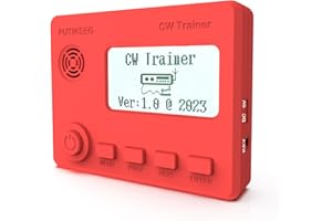PUTIKEEG Mini CW Trainer Rouge Entraîneur de Code Morse avec Corps en Plastique pour Clé à Code Morse CW