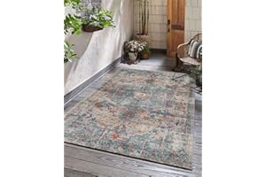 ‎THE CARPET the carpet Palma - robuster Outdoor Teppich, modernes Design, Wetterfest & UV-beständig, für Balkon, auch für Küche oder Esszimmer geeignet, Mehrfarbig, Bunt, 160 x 230 cm