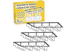 The Inventions Emporium 3 uds Cuelga Copas - Colgador Copas - Soporte Copas Colgante, Soporte Para Copas