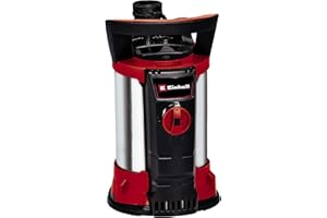 Einhell Klarwasserpumpe GE-SP 4390 N-A LL ECO (Eco Power, 430 W, max. 9000 l/h, Flachabsaugend bis 1 mm, Aquasensor mit 3 automatischen Sensorstarthöhen, Dauermodus, Rückschlagventil)