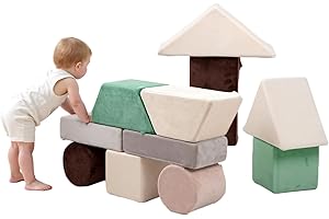 BanaSuper Soft Play Set, 11-Piece Foam Building Blocks for Toddler, Kids Soft Stacking & Building Toys, Safe and Durable Construction Toy, Creative Play Gym for Indoor Fun, for Boys & Girls