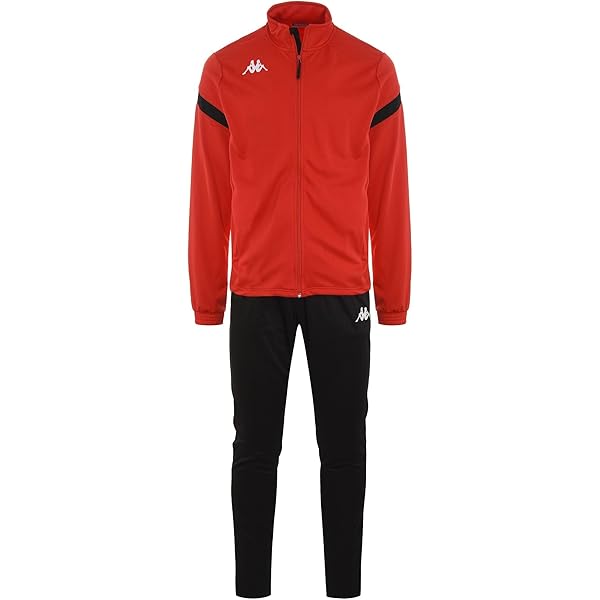 Kappa BANDA SET - Trainingspak - grey/white/antique red/grijs