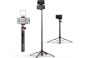 ULANZI MT-44 B Pop Open Selfiepinne Bluetooth 150 cm, automatiskt öppet stativ för fyra ben, allt-i-ett-stativ, 360° kulhuvud