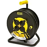 Professional electric cable winder, 4 sockets and Schuko socket, H07RN-F3G2.5MM2, 25M, GS (TUV)- IP44.