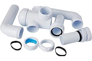 JIMTEN Jimtem M103109 - Sifon doble extensible horizontal con racor s-7 1 1/2