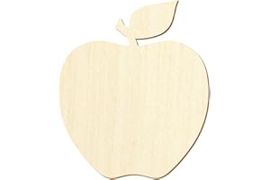 BÜTIC GMBH Holz Apfel - Deko Zuschnitte 3-50cm, Größe:13cm, Pack mit:50 Stück