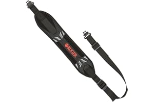 ALLEN COMPANY Allen Ruger Mesa Neoprene Sling con girelle, Nero