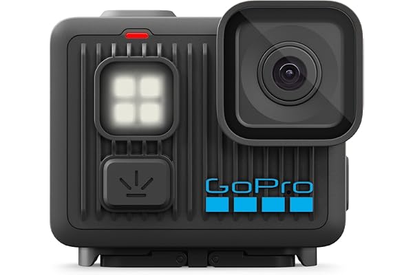 GoPro LIT Hero - Caméra d'action légère, compacte et étanche avec éclairage intégré, vidéo Ultra HD 4K60, Photo 12 MP, écran Tactile, stabilisation HyperSmooth