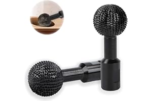 Bohrma Fraise à billes pour sculpture du bois, boule de 14 mm, burin à billes, têtes de ponçage adaptées pour meuleuse d'angle de 115/125 mm, accessoires pour le travail du bois