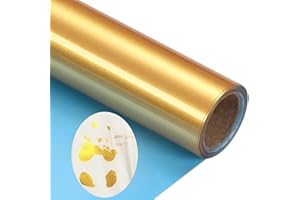 KEGUMINGX Gold HTV Heat Transfer Vinyl Rolls Vinyl Pack 12 Inch x 5 Feet Iron On Vinyl for T-Shirts Totes and Bags, Easy to Cut & Weed for DIY Heat Press Design & Silhouette Cameo, Heat Press Machine (Gold htv)