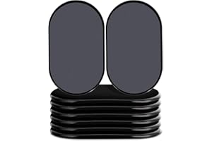 AIRUJIA Lot de 8 patins réutilisables pour meubles lourds ou moquettes - Déplace rapidement et facilement des meubles lourds comme un canapé, un lit,une table, une chaise - 24 cm x 14 cm Noir