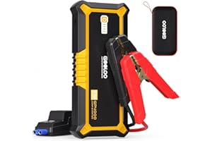 GOOLOO Portable Lithium Jump Starter 4000A Peak Car Starter (All Gas, up to 10.0L Diesel Engine) 12V Car Battery Booster Pack, Power Bank with USB Quick Charge and Type C Port