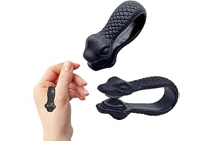 DHinkyoung 2 Pcs Acupressure Clips, Migraine Relief Clips with Snake Pattern, Portable LI4 Massage Clips for Men/Women, Plastic Tiger Mouth Rubdown Clips for Headache, Migraine, Tension Relief