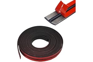 Automotive Door Sealing Strip 2M/4M/8M,WMLBK T-Shaped Car Sealing Strip 14mm+19mm Sound Insulation Strip Windshield Rubber Seal for Car Front Rear Windshield
