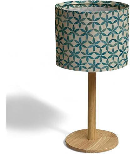 Lampada Da Comodino Moderna Con Design A Rombo Blu - Illuminazione LED Per Camera Da Letto