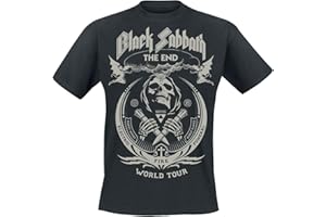 Black Sabbath The End Grim Reaper Männer T-Shirt schwarz Band-Merch, Bands